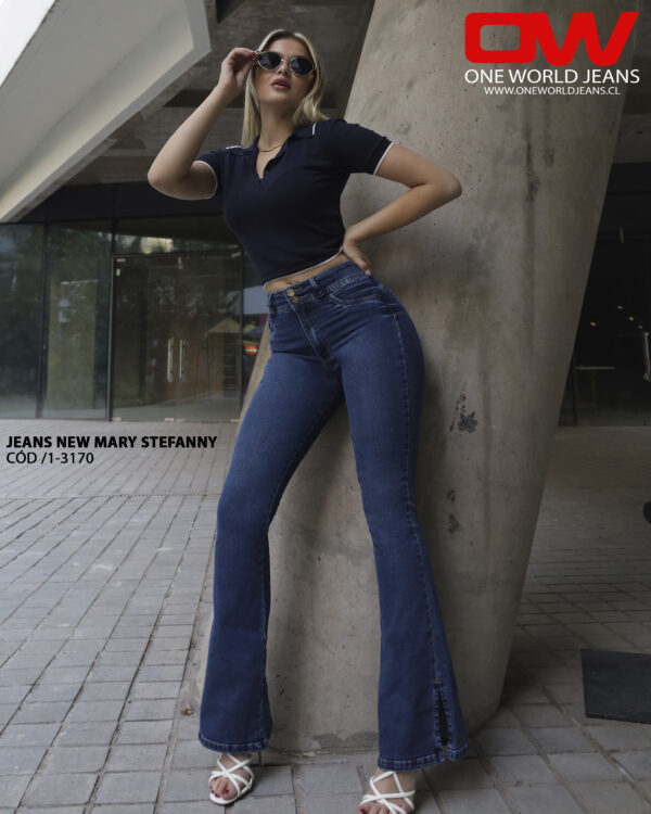 Jeans New Mary Stefanny COD 1-3170 AZUL.
