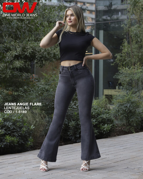 Jeans Angie Flare – Lentejuelas (COD 1-5189)