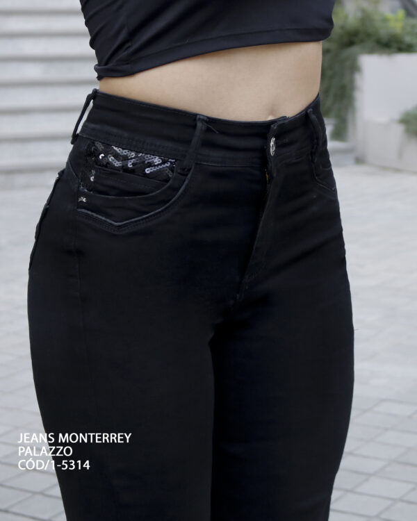 Jeans Ow Monterrey Palazzo Black Lentejuela - SKU 1-5314