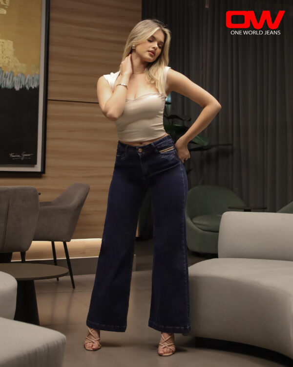 Jeans Ow Valeria Width Leg Cristal Blue - SKU 1-5322