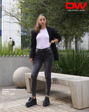 Jeans Adana Strass – COD / 1-5056 GRIS