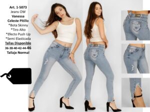 Jeans Mujer OW Vanessa Celeste Pitillo - SKU 1-5073