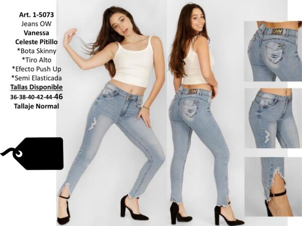 Jeans Mujer OW Vanessa Celeste Pitillo - SKU 1-5073
