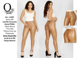 Jeans Mujer OW Jennifer Ecocuero Kamel Pitillo – SKU 1-5097